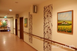 Rondell im Wohnbereich der zur Seniorenstiftung Prenzlauer Berg gehörenden Pflegeeinrichtung Stavangerstraße 26