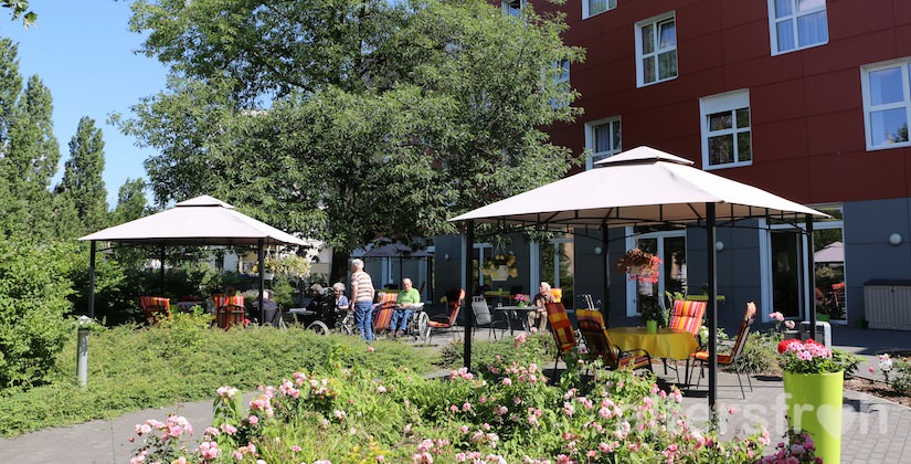 Garten im Service-Wohnen City-Quartier in Potsdam